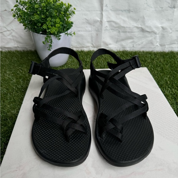 CHACO Z Cloud X 1 black ADJUSTABLE STRAPS CUSHIONED SANDAL classic size 9 women - Picture 4 of 14